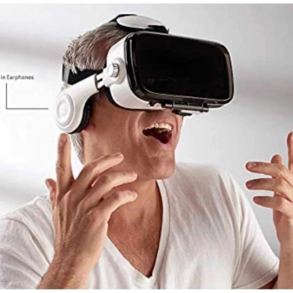 Sharper Image Virtual Reality headset with built-in headphones